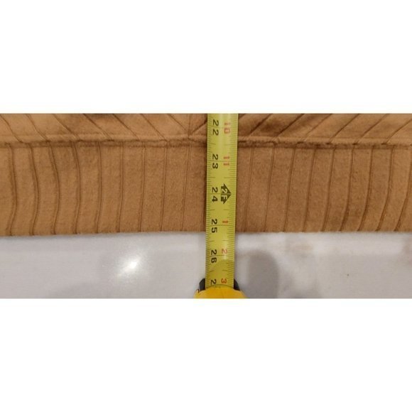 Nine West XXL Tunic Top Elson Tan Fleece Hoodie Striped Pullover Long Sleeve - Picture 6 of 7